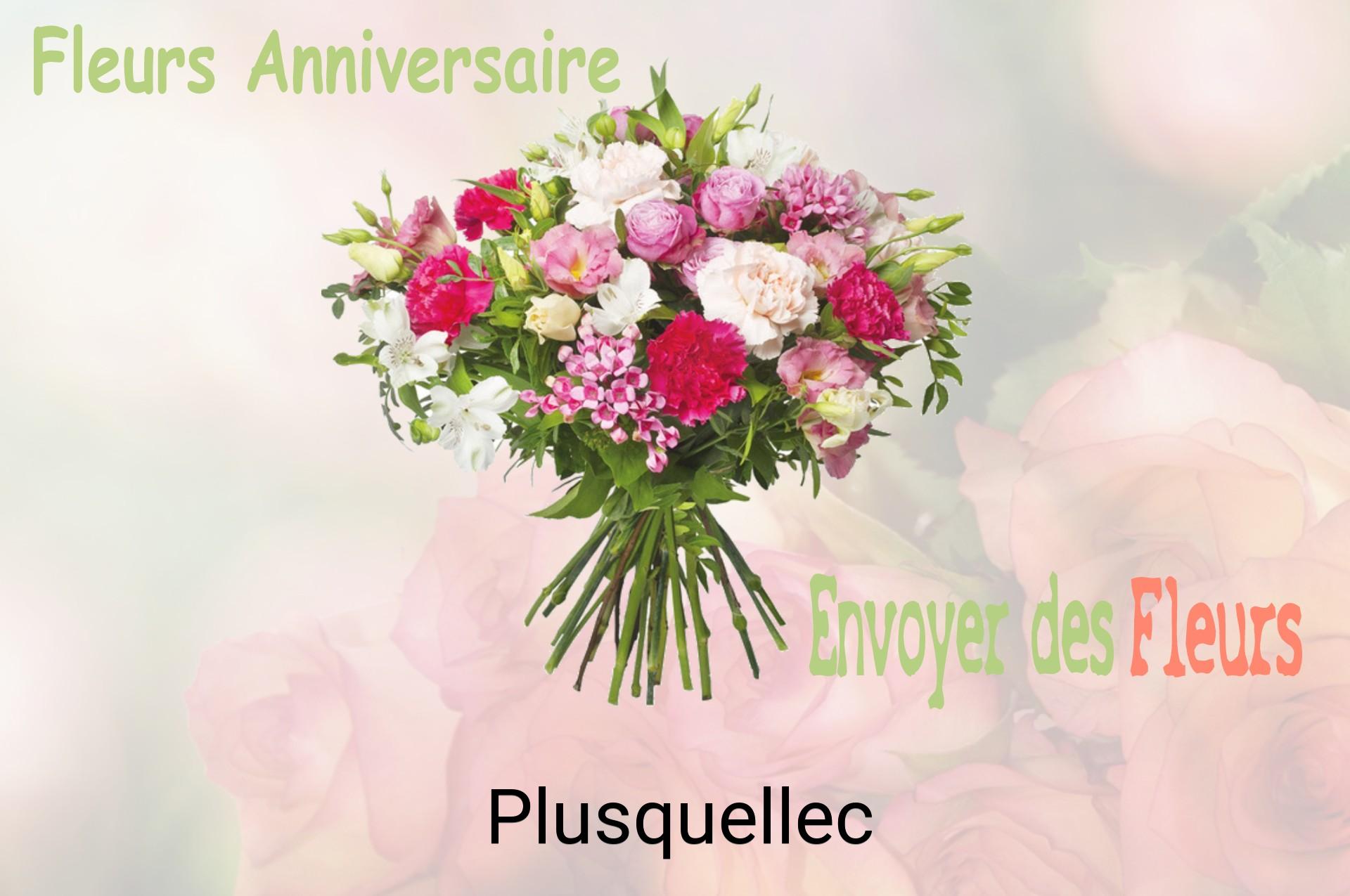 Bouquet de fleurs d’anniversaire livré à Plusquellec